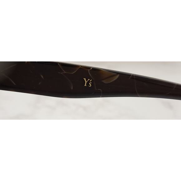 YOHJI YAMAMOTO Brown Marble Unisex Sunglasses - NEW - Picture 5 of 8